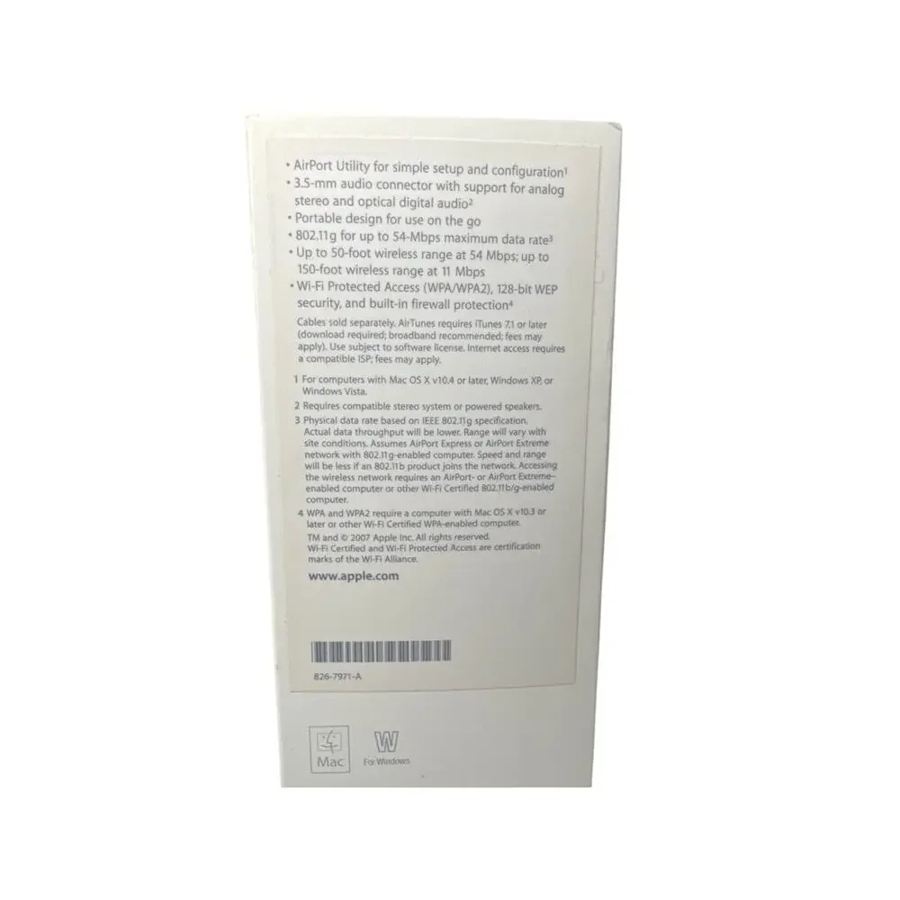Apple Airport Express Base Station Live Wirelessly